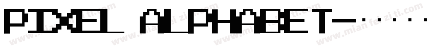 Pixel Alphabet字体转换